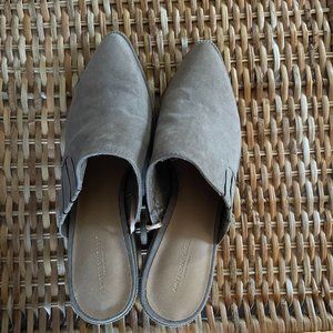 American Eagle Tan Suede Mules